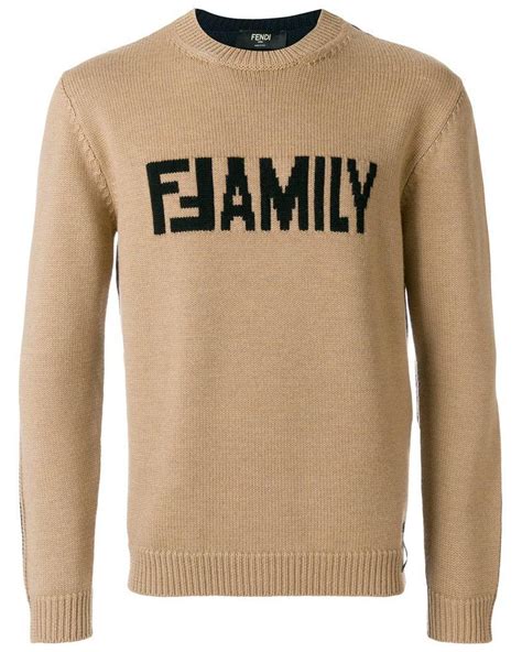 mens fendi family sweater